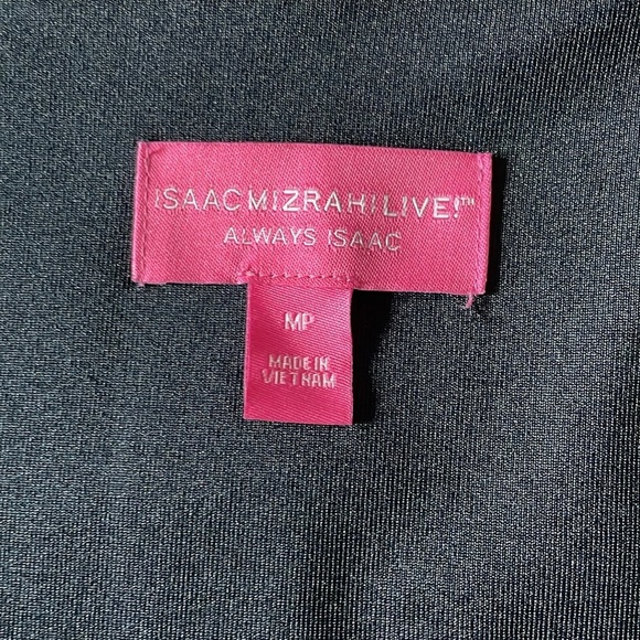 Isaac Mizrahi Live! Petite Always Isaac Lurex Fringe Hem Dress Size MP - Picture 3 of 12